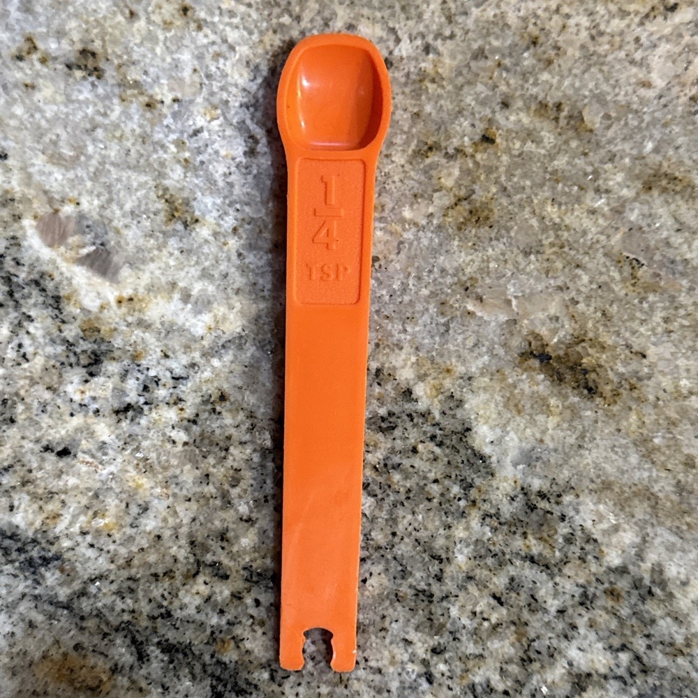 Tupperware Replacement Orange 1/4 Tsp Measuring Spoon #1272‎